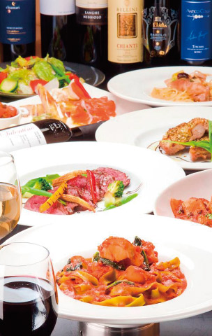 バローレ パーティプラン（料理6品、飲み放題付）　8F バローレ スパゲッテリア