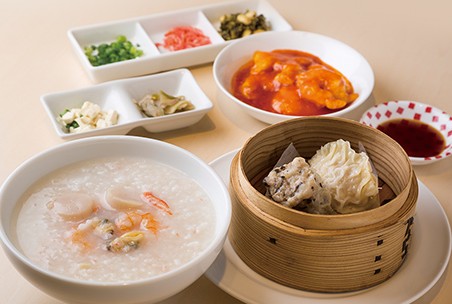 粥ランチセット　7F 健美食楽 Chinese Food in 紅燈籠(Hon Tan Ron)